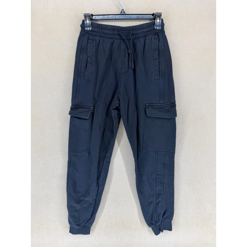 Gymshark Black Cargo Jogger Sweatpants XS Made in‎ Bangladesh Cotton